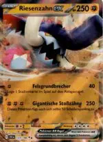 Pokemon Karte Riesenzahn EX