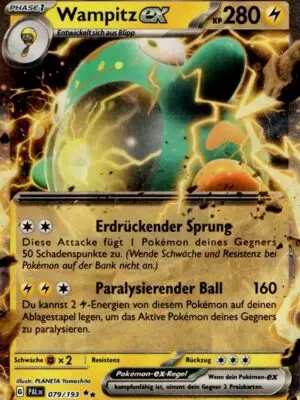 Pokemon Karte Wampitz EX