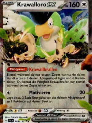 Pokemon Karte Krawalloro EX