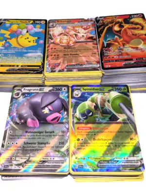 Pokemon Karten Sammlung mit V EX Karte