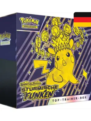 Pokemon Karmesin Purpur Top Trainer Box Stürmische Funken Deutsch Pokemon Karten TCG Sammelkarten