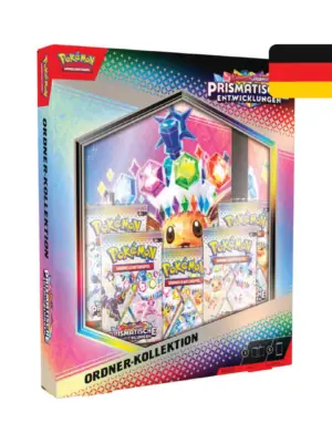 Pokemon Prismatische Entwicklungen Ordner Kollektion mit Booster Deutsch OVP