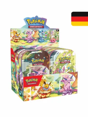 pokemon prismatische entwicklungen Mini Tin Display Deutsch