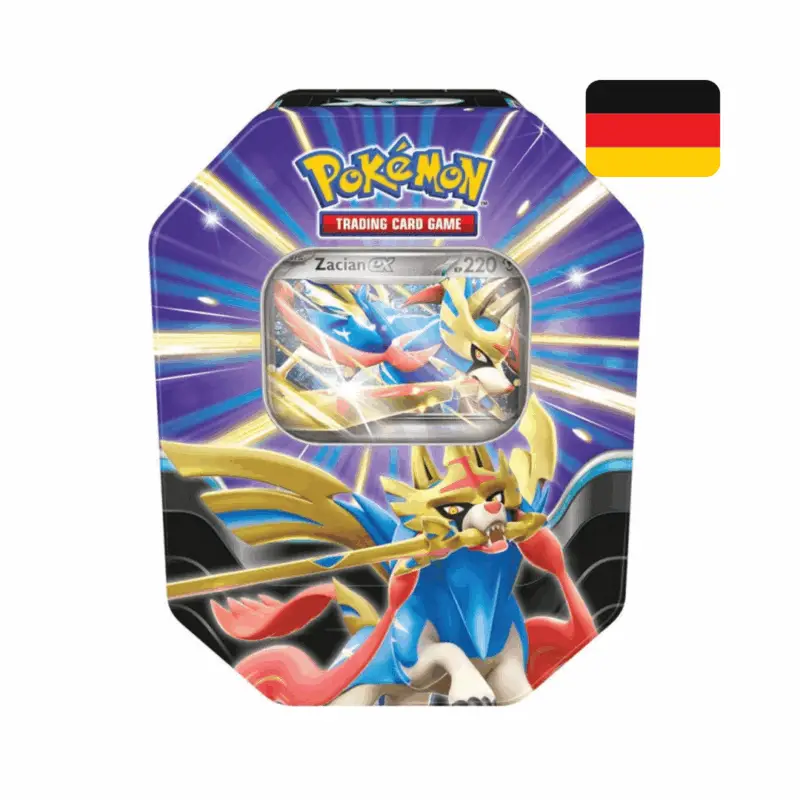 Pokemon Tin Box Zacian EX Deutsch OVP