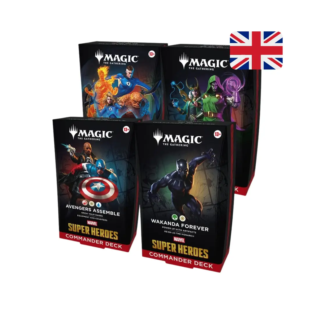 Magic Marvel Super Heroes - Commander Deck Display (4) - Englisch